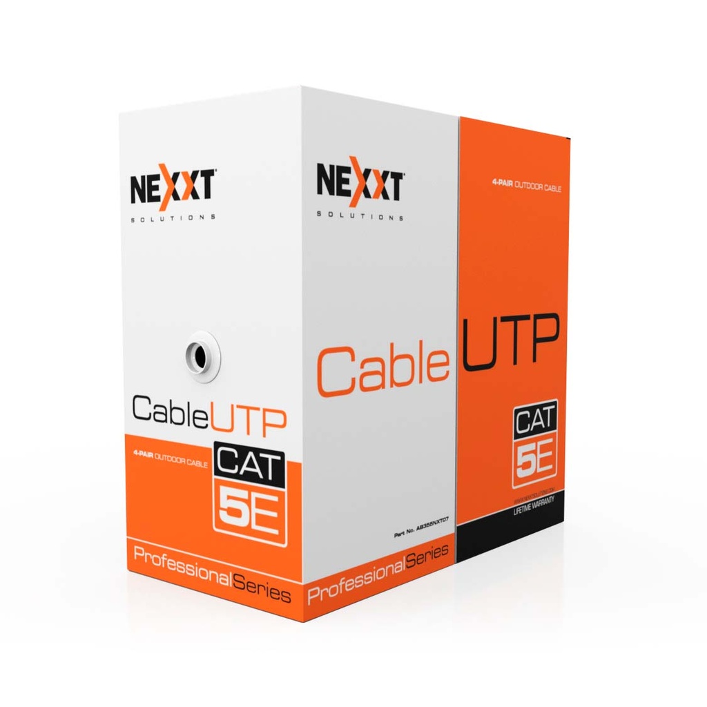 [AB355NXT07 511739] Nexxt Professional Cat5e UTP Cable 4P CM Outdoor 305m BL