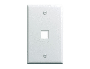 [WP3401-WH-25] 1 Port Wall Plate